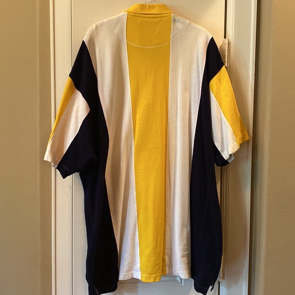 RedHead vintage men’s polo sz 2XL striped yellow black & white. VGUC - Picture 3 of 5